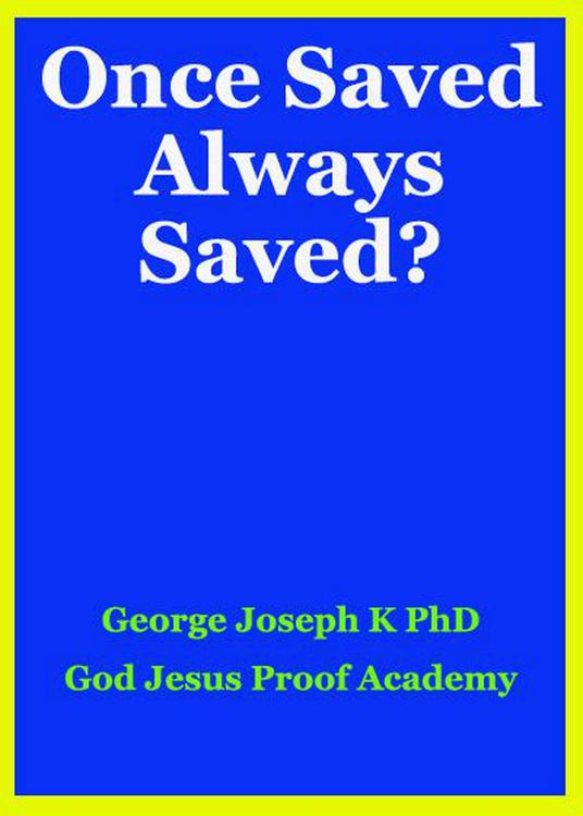 Produktbild: Once Saved Always Saved?