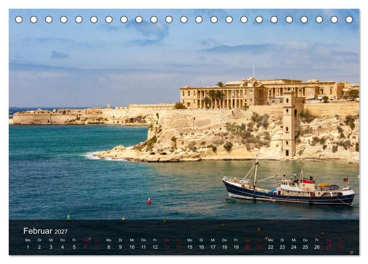 Produktbild: Malta entdecken Malta, Gozo, Comino (Tischkalender 2027 DIN A5 quer), CALVENDO Monatskalender