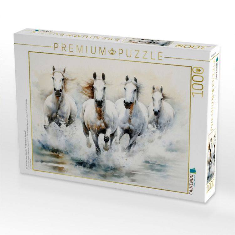 Produktbild: CALVENDO Puzzle Ein Motiv aus dem Kalender "Kraftpakete in Aquarell" | 1000 Teile Lege-Gr&ouml;&szlig;e 64x48cm Foto-Puzzle f&uuml;r gl&uuml;ckliche Stunden