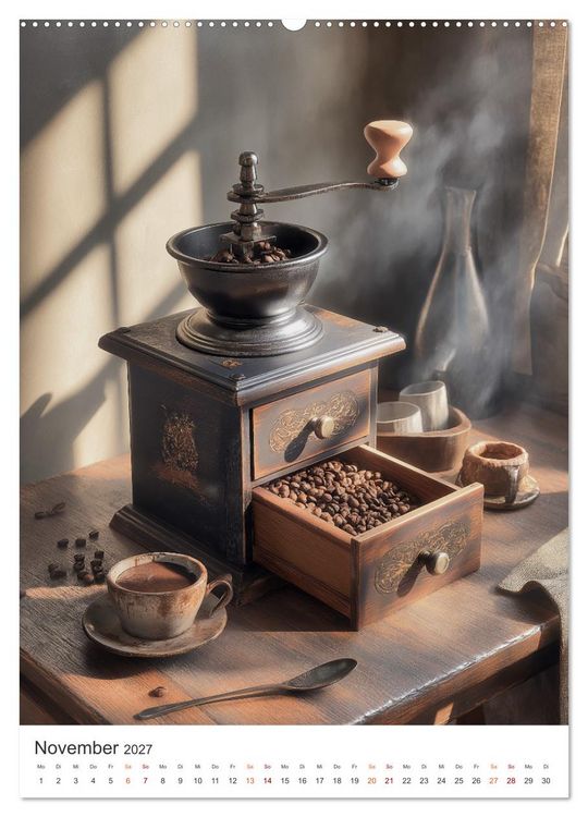 Produktbild: Zeit f&uuml;r Kaffee (hochwertiger Premium Wandkalender 2027 DIN A2 hoch), Kunstdruck in Hochglanz