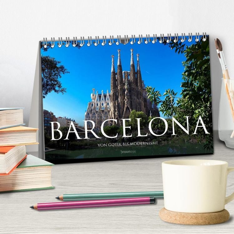 Produktbild: Barcelona - Von Gotik bis Modernisme (Tischkalender 2026 DIN A5 quer), CALVENDO Monatskalender