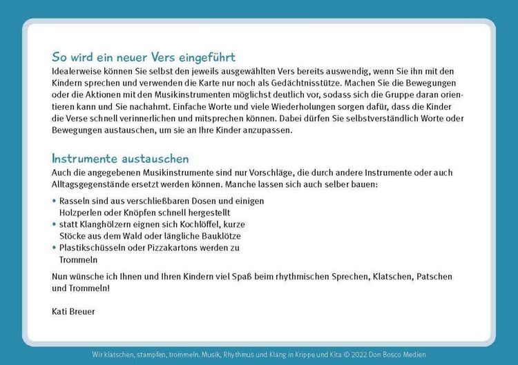 Produktbild: Wir klatschen, stampfen, trommeln