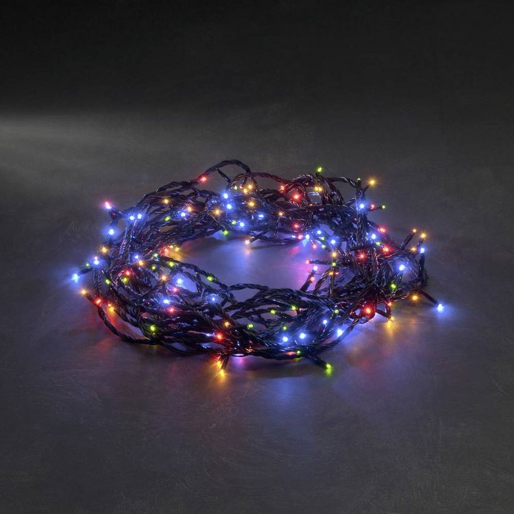 Produktbild: Konstsmide 3632-500 Micro-Lichterkette Au&szlig;en netzbetrieben Anzahl Leuchtmittel 180 LED Mehrfarbig Beleuchtete L&auml;nge: 5.53 m