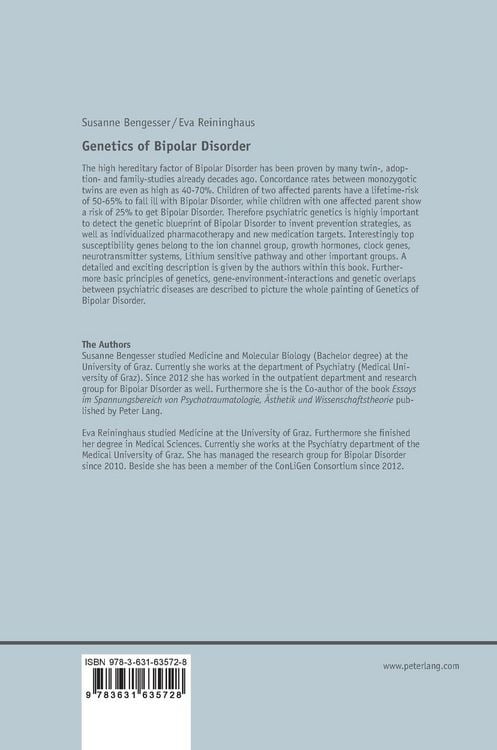 Produktbild: Genetics of Bipolar Disorder