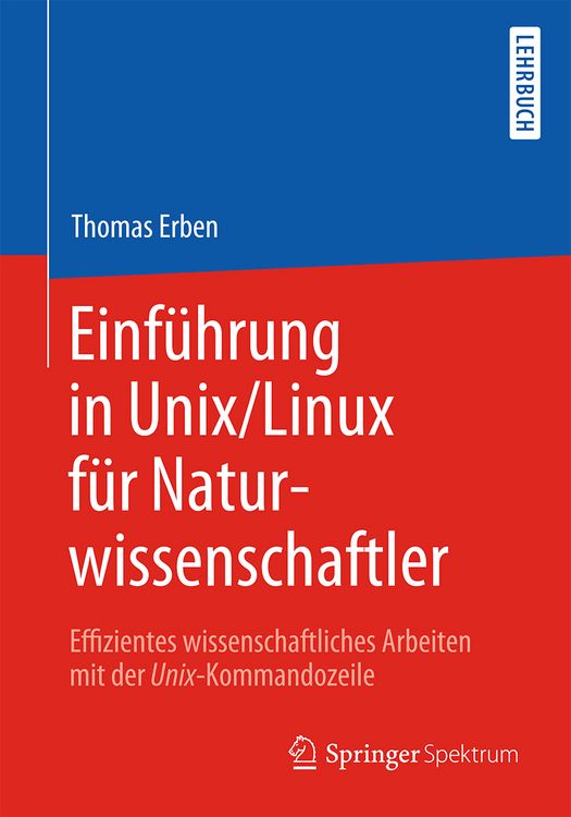 Produktbild: Einf&uuml;hrung in Unix/Linux f&uuml;r Naturwissenschaftler