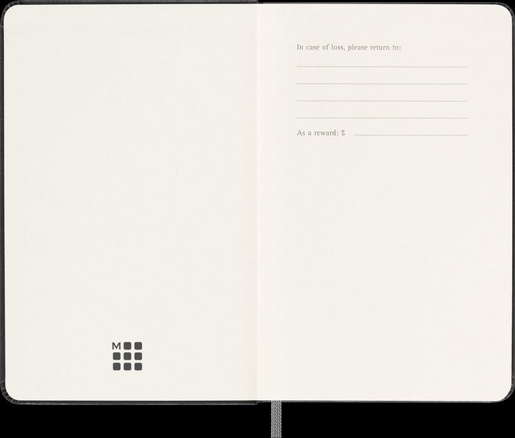 Produktbild: Moleskine Smart Notebook, Pocket, Ruled, Black, Hard Cover (3.5 x 5.5)