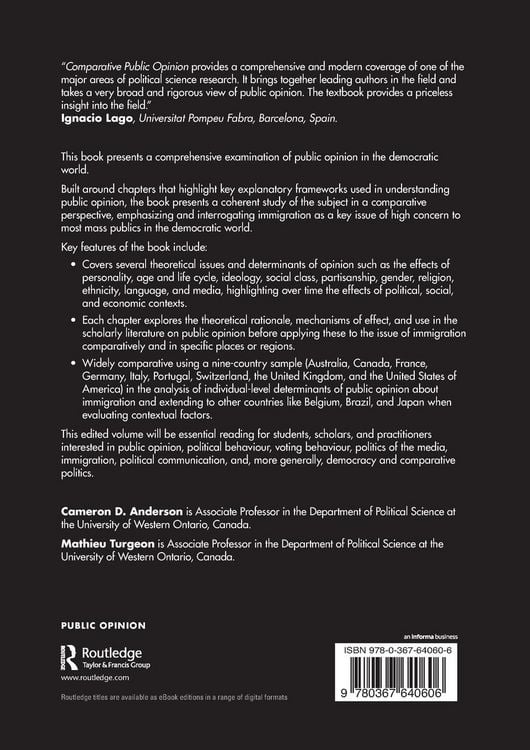 Produktbild: Comparative Public Opinion