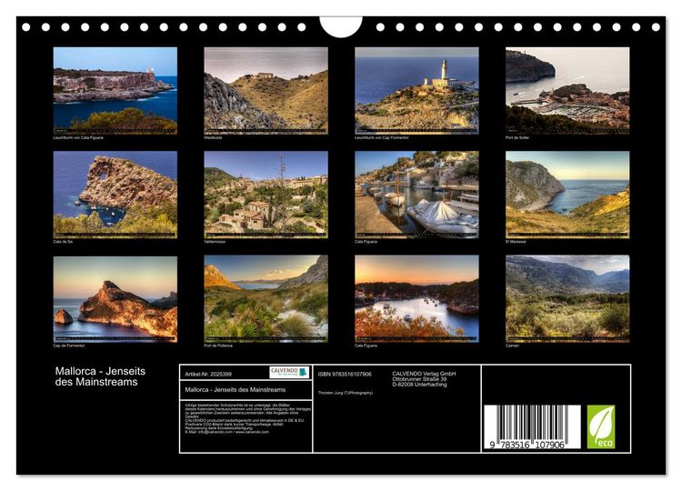 Produktbild: Mallorca - Jenseits des Mainstreams (Wandkalender 2026 DIN A4 quer), CALVENDO Monatskalender