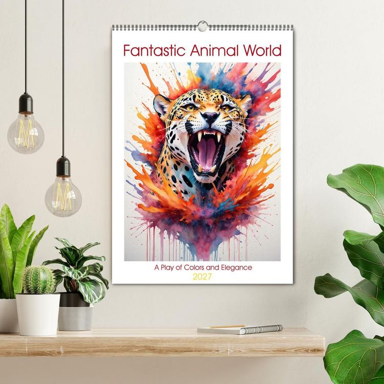 Produktbild: Fantastic Animal World: A Play of Colors and Elegance (Wall Calendar 2027 DIN A2 portrait), CALVENDO 12 Month Wall Calendar