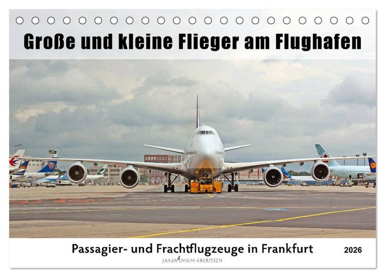 Produktbild: Gro&szlig;e und kleine Flieger am Flughafen (Tischkalender 2026 DIN A5 quer), CALVENDO Monatskalender
