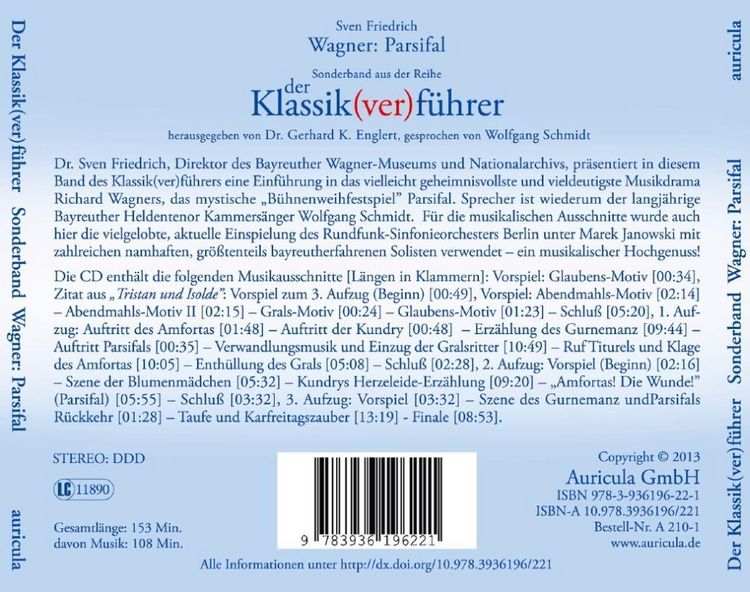 Produktbild: Der Klassik(ver)führer - Sonderband Wagner: Parsifal