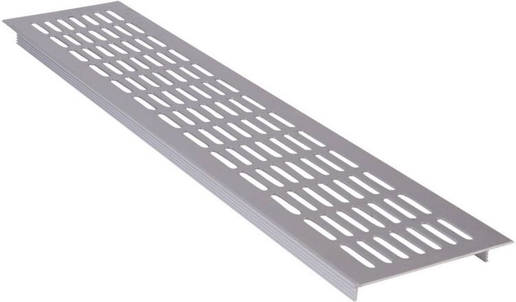 Produktbild: Wallair Leichtmetallgitter Silber (L x B x H) 480 x 100 x 16mm N35847