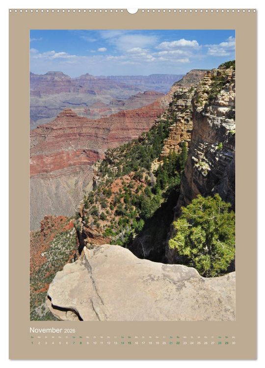 Produktbild: Erlebe mit mir den Grand Canyon (Wandkalender 2026 DIN A2 hoch), CALVENDO Monatskalender