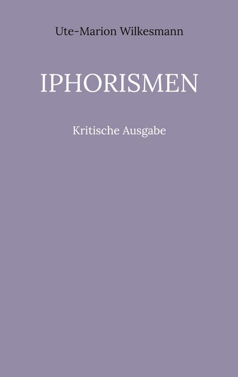 Produktbild: Iphorismen