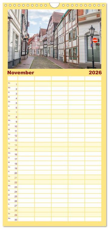 Produktbild: Familienplaner 2026 - Altes Hameln mit 5 Spalten (Wandkalender, 21 x 45 cm) CALVENDO