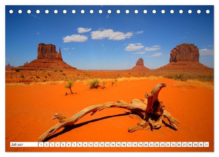 Produktbild: Naturwunder und Nationalparks der amerikanischen Westk&uuml;ste (Tischkalender 2027 DIN A5 quer), CALVENDO Monatskalender