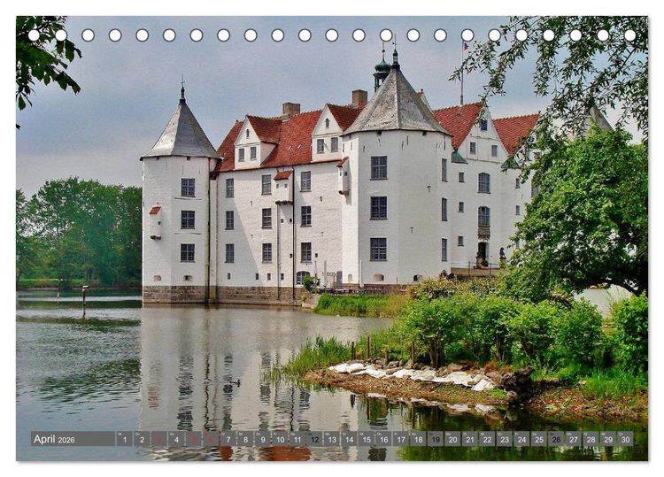 Produktbild: Burgromantik Burgen und Schl&ouml;sser in Deutschland (Tischkalender 2026 DIN A5 quer), CALVENDO Monatskalender