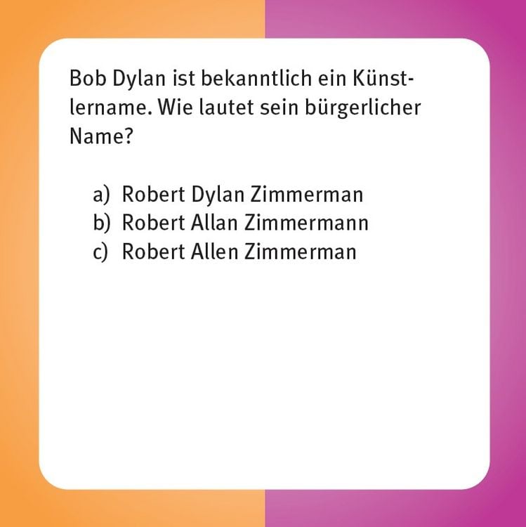 Produktbild: Das Bob Dylan-Quiz