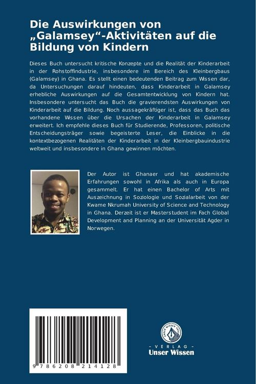 Produktbild: Die Auswirkungen von "Galamsey"-Aktivit&auml;ten auf die Bildung von Kindern
