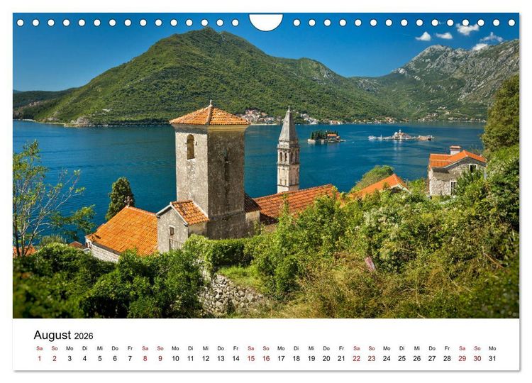 Produktbild: Montenegro - Land der schwarzen Berge (Wandkalender 2026 DIN A4 quer), CALVENDO Monatskalender