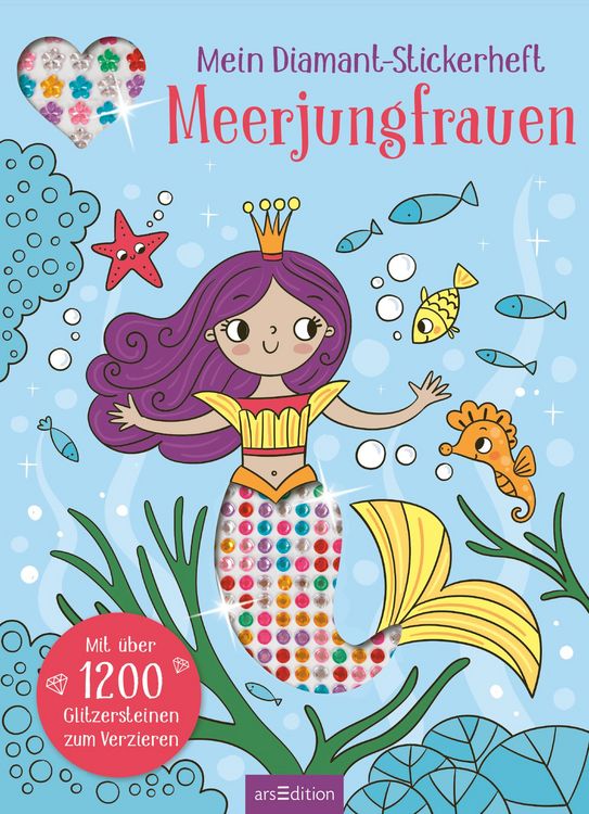 Produktbild: Mein Diamant-Stickerheft &ndash; Meerjungfrauen