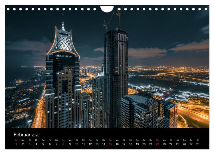 Produktbild: Dubai in Bildern (Wandkalender 2026 DIN A4 quer), CALVENDO Monatskalender