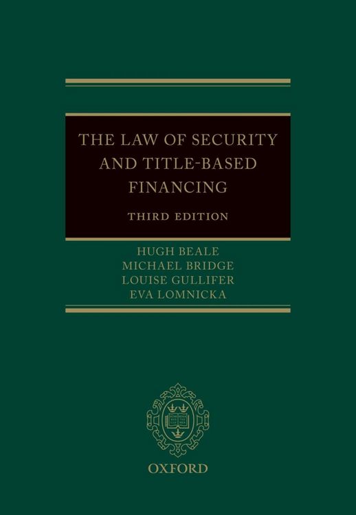 Produktbild: The Law of Security and Title-Based Financing