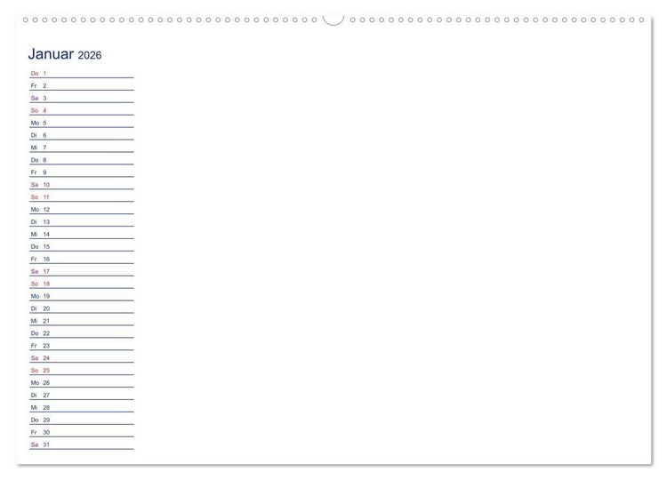 Produktbild: Farbiger Bastelkalender (hochwertiger Premium Wandkalender 2026 DIN A2 quer), Kunstdruck in Hochglanz