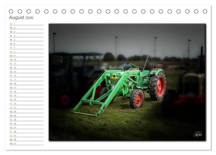 Produktbild: Oldtimer - geliebte Trecker (Tischkalender 2026 DIN A5 quer), CALVENDO Monatskalender