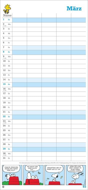 Produktbild: Peanuts Familienplaner 2026