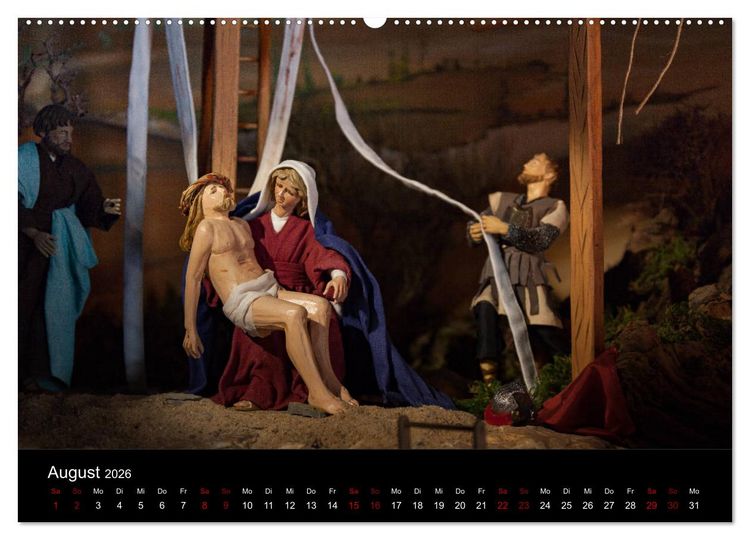 Produktbild: Passionskrippen (Wandkalender 2026 DIN A2 quer), CALVENDO Monatskalender
