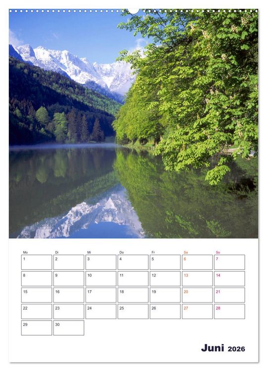 Produktbild: Sch&ouml;nes Land Bayern (hochwertiger Premium Wandkalender 2026 DIN A2 hoch), Kunstdruck in Hochglanz