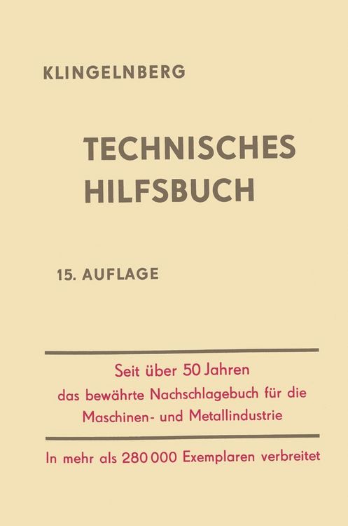 Produktbild: Klingelnberg Technisches Hilfsbuch