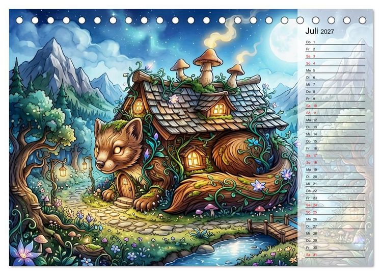 Produktbild: Tierische Fassaden (Tischkalender 2027 DIN A5 quer), CALVENDO Monatskalender