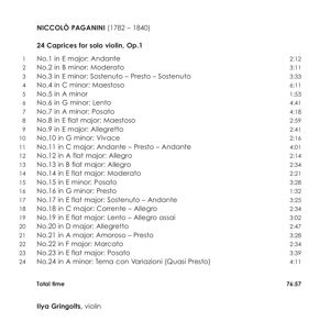 Produktbild: PAGANINI: 24 Caprices