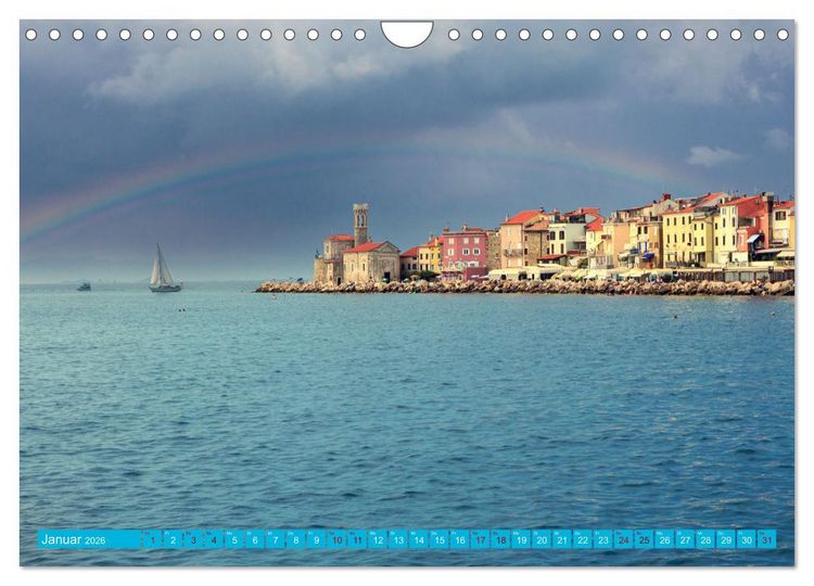 Produktbild: Piran - Slowenische Perle an der Adriak&uuml;ste (Wandkalender 2026 DIN A4 quer), CALVENDO Monatskalender