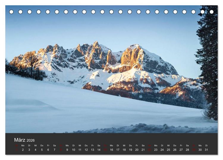 Produktbild: Der Wilde Kaiser, das Kletterparadies bei Kitzb&uuml;hel (Tischkalender 2026 DIN A5 quer), CALVENDO Monatskalender