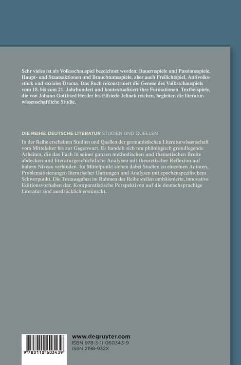 Produktbild: Volksschauspiele