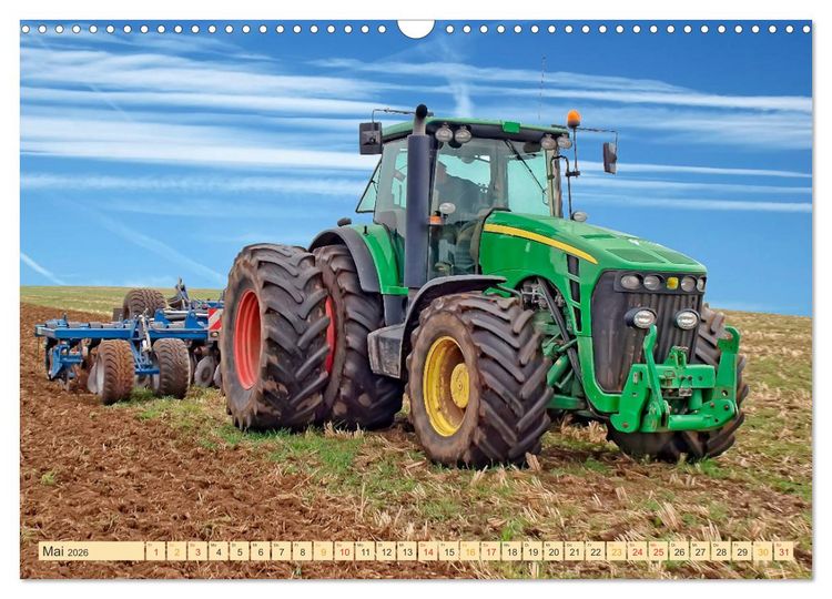 Produktbild: Traktoren - Giganten in der Landwirtschaft (Wandkalender 2026 DIN A3 quer), CALVENDO Monatskalender