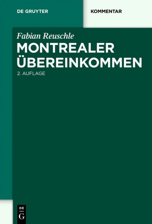 Produktbild: Montrealer &Uuml;bereinkommen