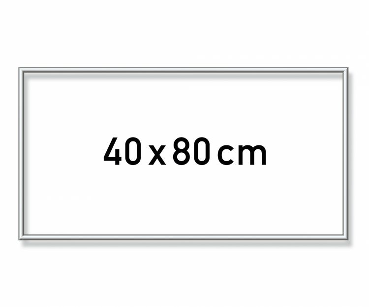 Produktbild: MNZ - Alurahmen Silber 40 x 80 cm