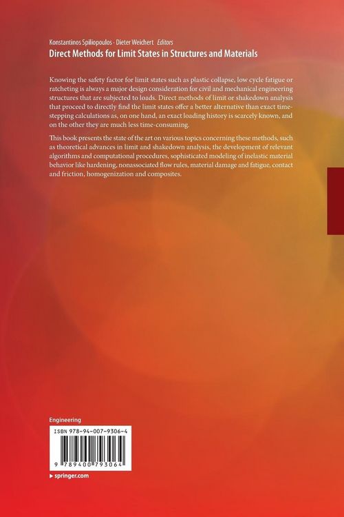 Produktbild: Direct Methods for Limit States in Structures and Materials