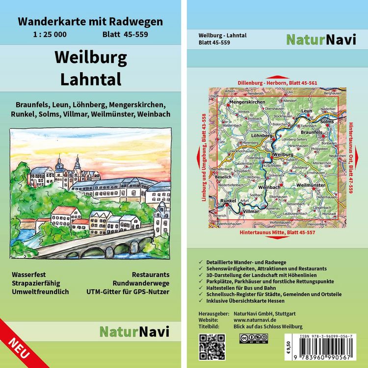 Produktbild: Weilburg - Lahntal 1 : 25 000, Blatt 45-559