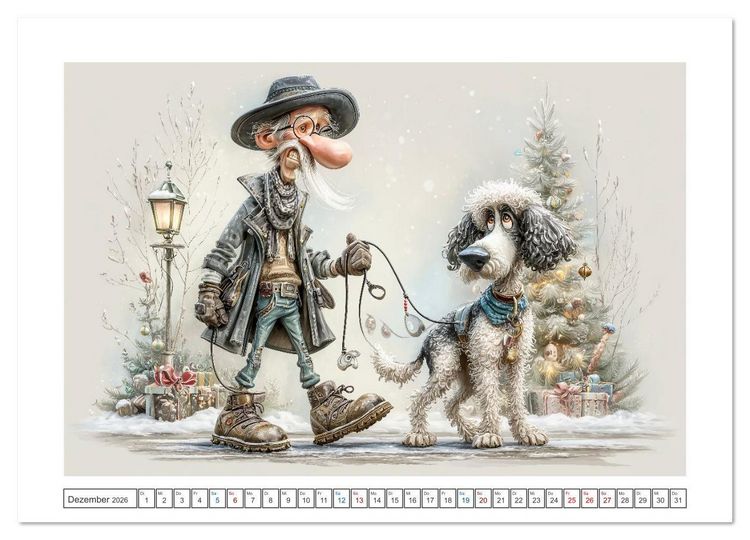 Produktbild: Wuff und weg! (Wandkalender 2026 DIN A3 quer), CALVENDO Monatskalender