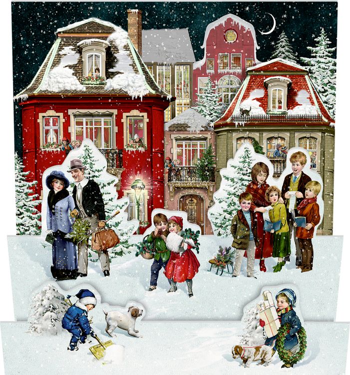 Produktbild: Mini-Adventskalender &ndash; Nostalgische Winterwelten