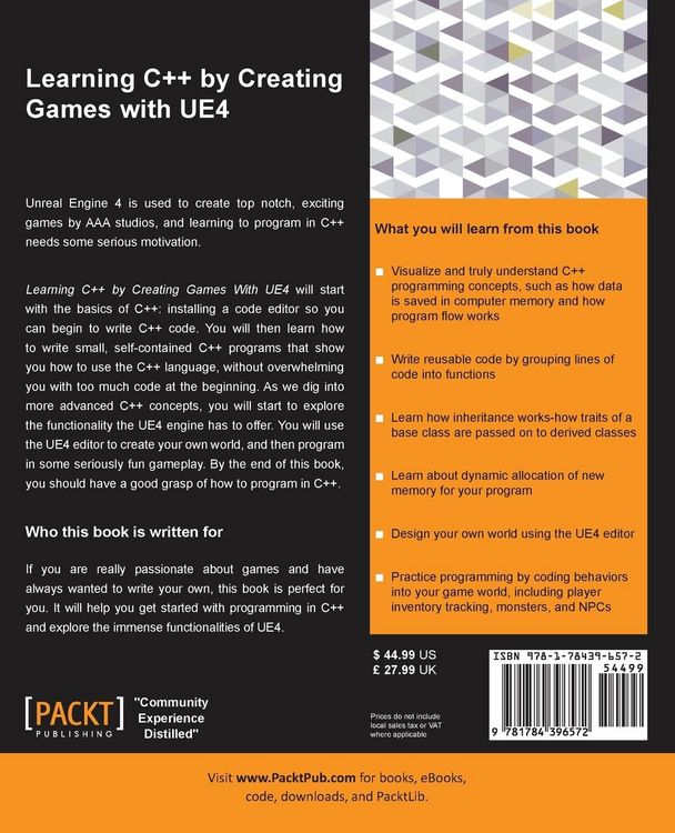 Produktbild: Learning C++ by Creating Games with UE4