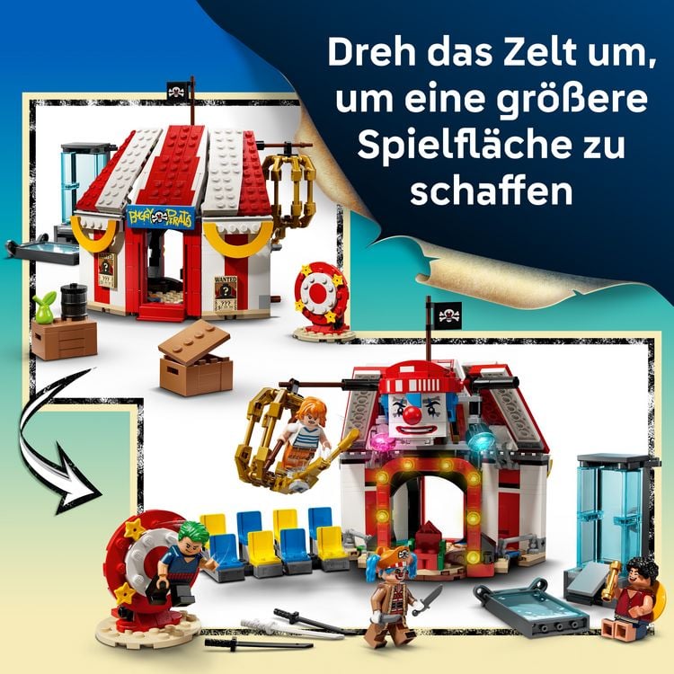 Produktbild: LEGO ONE PIECE 75637 Zirkuszelt von Buggy dem Clown, Spiel ab 8 Jahren