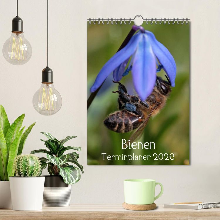 Produktbild: Bienen-Terminplaner 2026 (Wandkalender 2026 DIN A4 hoch), CALVENDO Monatskalender
