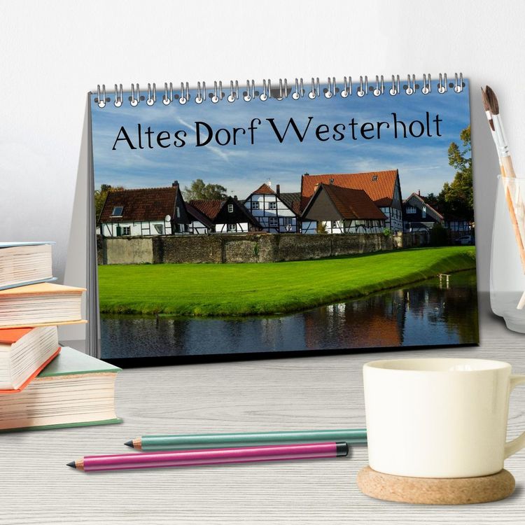 Produktbild: Altes Dorf Westerholt (Tischkalender 2026 DIN A5 quer), CALVENDO Monatskalender