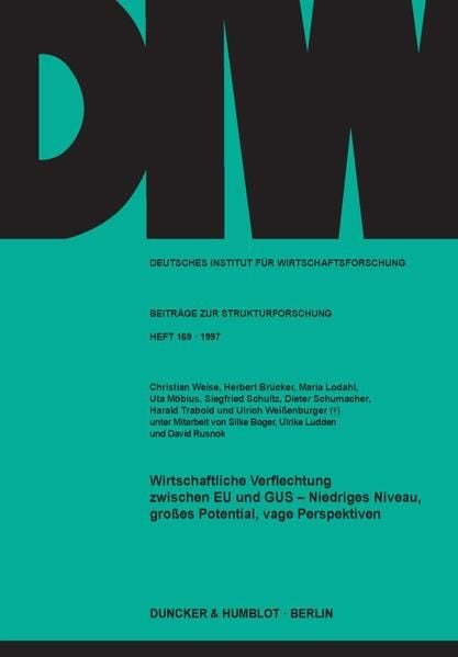 Produktbild: Wirtschaftliche Verflechtung zwischen EU und GUS -